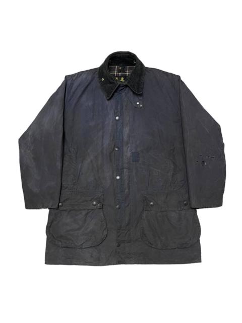 Barbour Vintage 90's Barbour Waxed Jacket A205 Border Distressed
