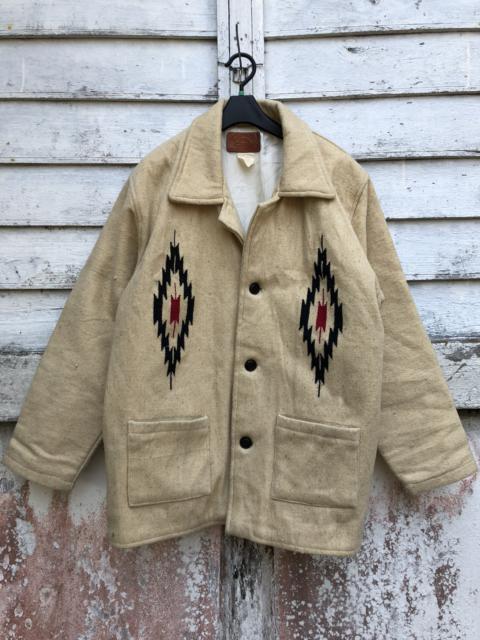 Other Designers Native - Molina Pueblo Azteca Native Aztec Logo Wool jacket