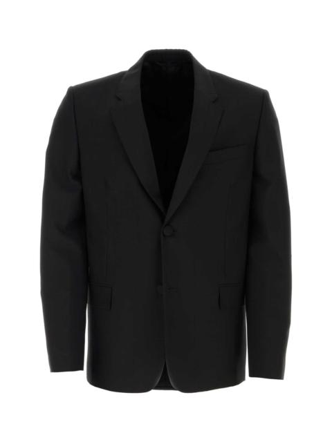 Givenchy Givenchy Men Black Stretch Wool Blend Blazer