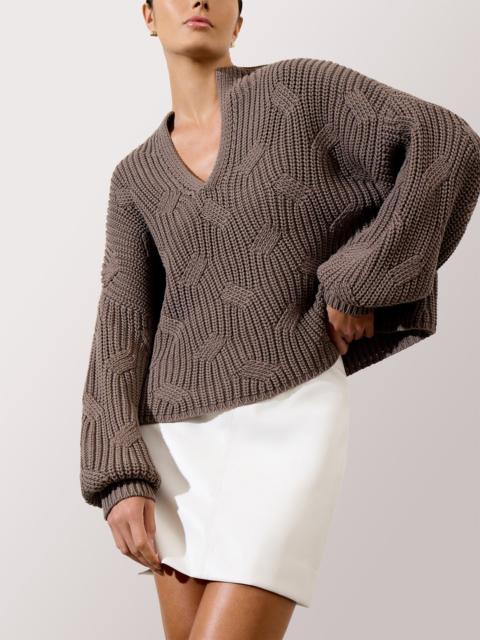 BROCHU WALKER The Grayson Cable Pullover