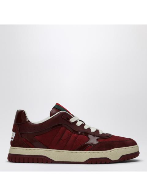 GUCCI Gucci Re-Web Sneaker In Burgundy Gg Fabric Women