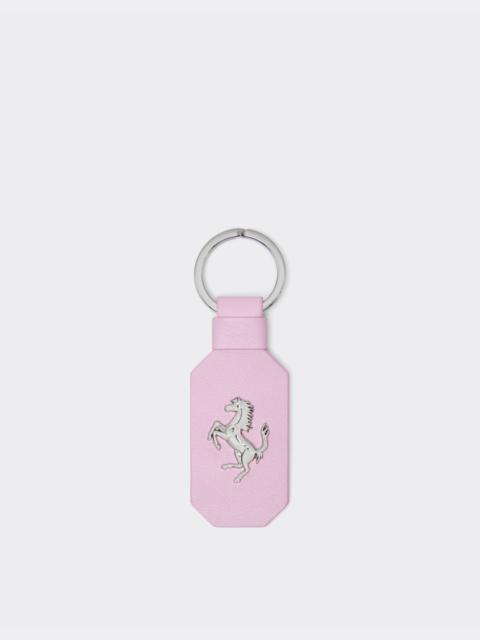 Ferrari Leather keychain with prancing horse