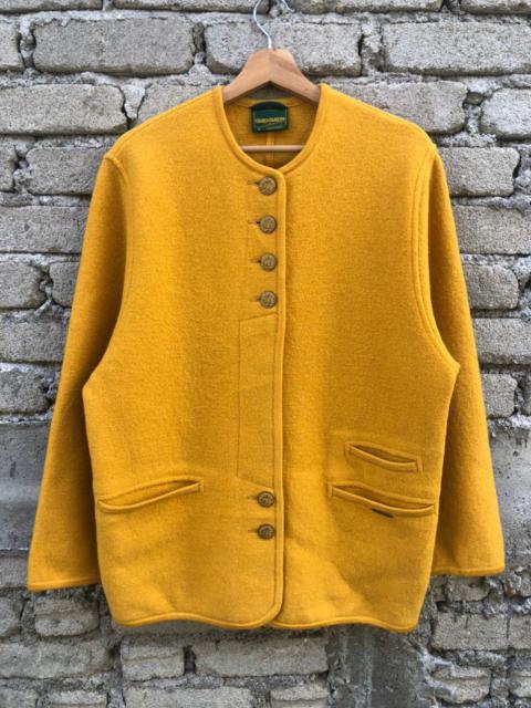 Other Designers Kurt Geiger - Vintage Geiger Wool Yellow Button Jacket