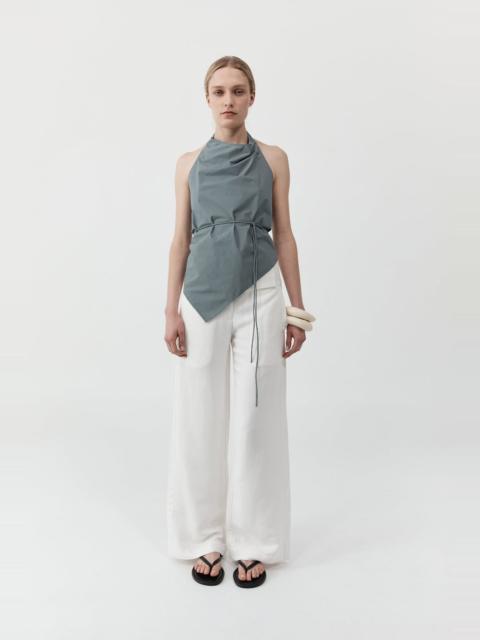 ST. AGNI Cotton Tie Top - Stormy Weather