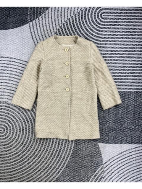 Yohji Yamamoto 1992 Yohji Yamamoto Ined Casual Tweed Button Knit Jacket