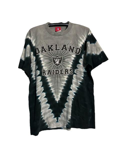 Other Designers American Apparel - 🔥RARE🔥Vtg Oakland Raiders Tie Dye Shirt NFL Single Stich