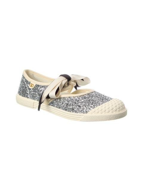 Valentino Valentino Bay By Bay Glitter Ballerina Sneaker