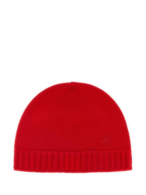 Bottega Veneta Bottega Veneta Men Red Wool Beanie Hat