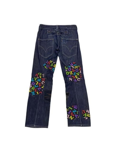 LEVIS ENGINEERED RARE CUSTOM DESIGN MULTI POCKET DENIM PANTS