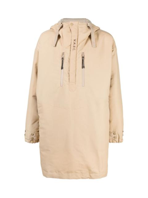 White Mountaineering HALF ZIP-UP PADDED COAT