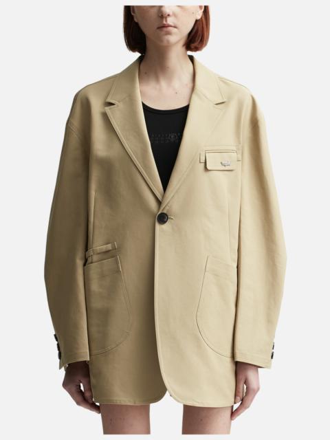 lesugiatelier OVERSIZED POCKET DETAIL SINGLE-BREASTED BLAZER