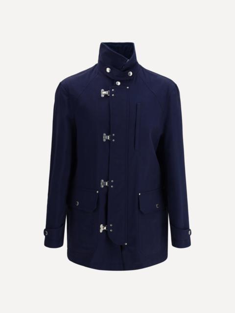 Brunello Cucinelli Water-repellent outerwear Jacket in techno cotton gabardine with hooks