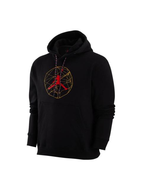 Jordan Air Jordan Logo Hoodies 'Black' DX6595-010