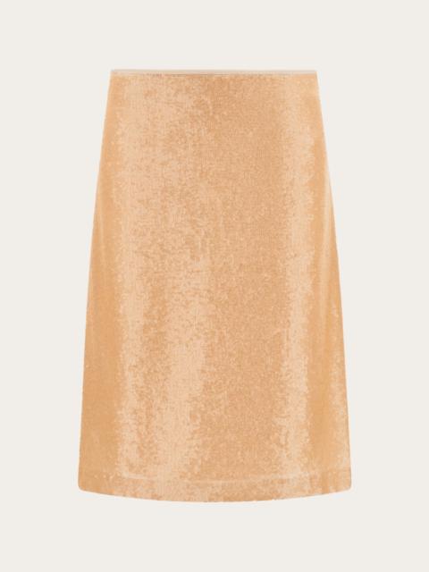 Sequin embellished skirt