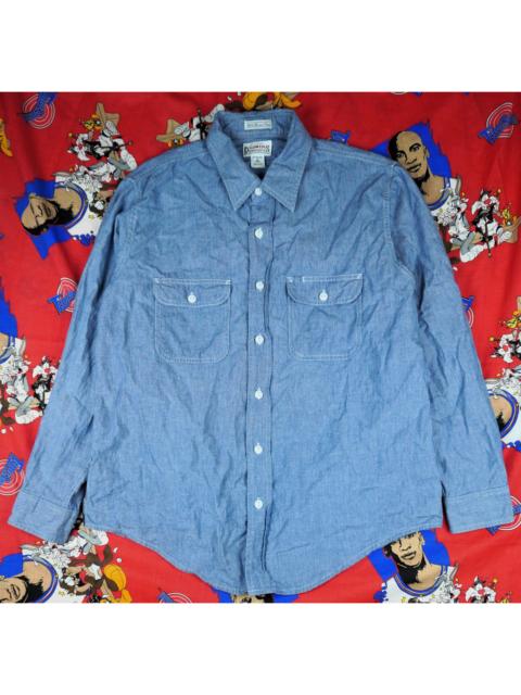 Other Designers Vtg Edwin Dungarees Chambray Long Sleeve Double Lot 5041