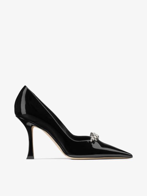 JIMMY CHOO Belinda Pump 90
Black Patent Leather Pumps
