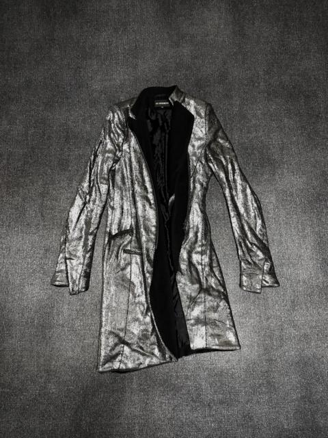 Ann Demeulemeester Ann Demeulemeester FW2016 Silver Coated Blazer