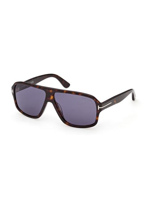TOM FORD Tom Ford William-02 Blue Pilot Men's Sunglasses FT1335 52V 63