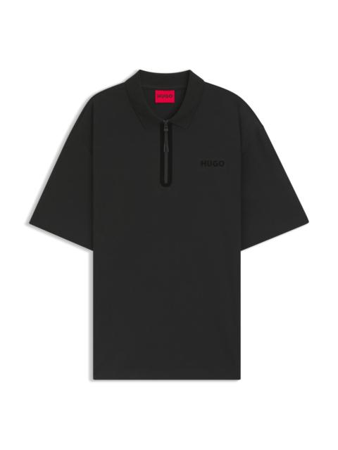 HUGO POLO SHIRT WITH ZIP PLACKET
