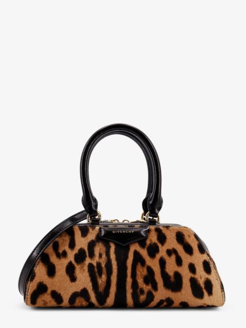 Givenchy Antigona East West Mini Pony Skin Shoulder Bag With Animal Print