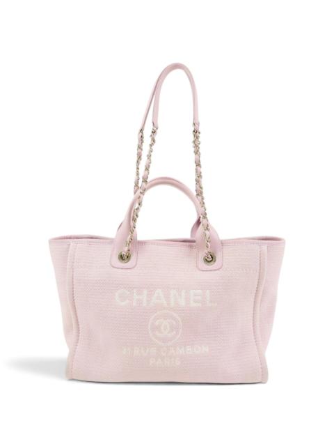 CHANEL Deauville cloth tote
