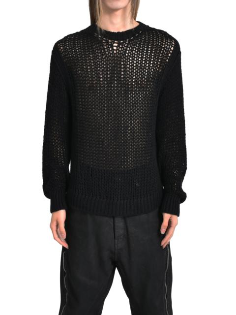 Rick Owens OVERSIZED LS ROUND NECK / BLK