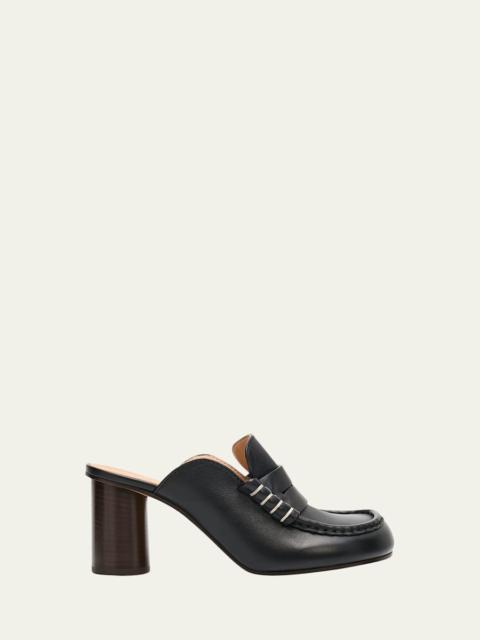 JW Anderson Leather Loafer-Inspired Mule Sandals