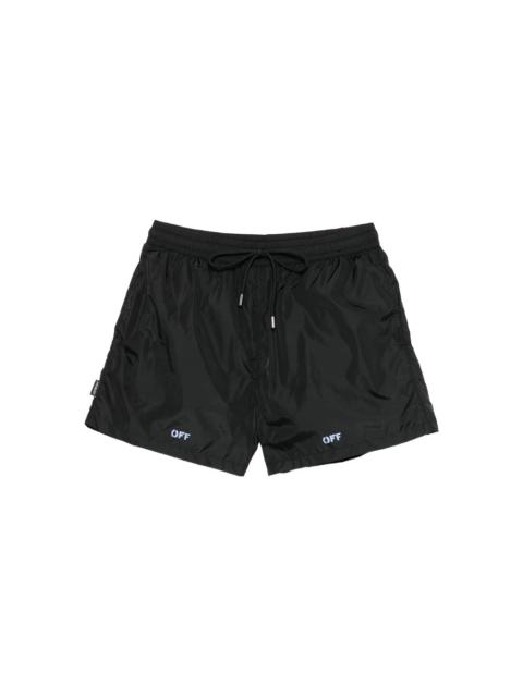 Off-White Black Beachwear - Swim Shorts Men