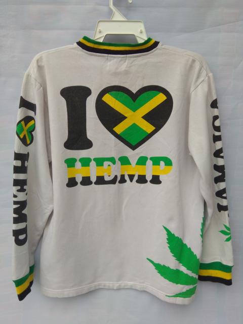 Other Designers Japanese Brand - 'i love hemp Jamaica' big logo's inspired by cross colour