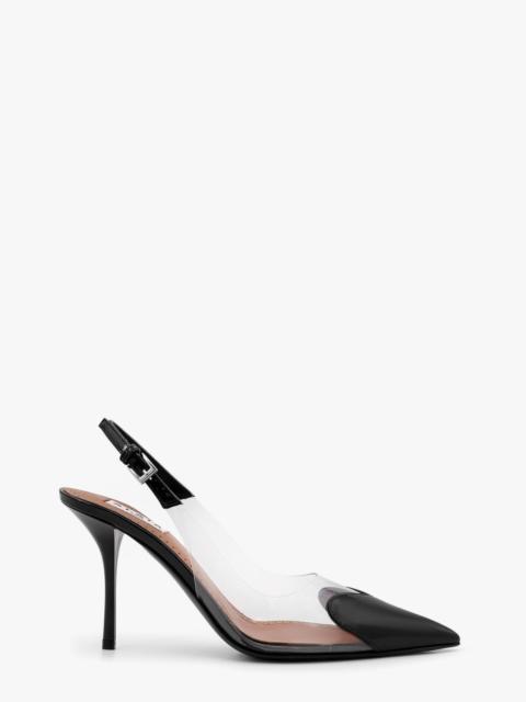 Alaïa Le Coeur Pvc And Leather Slingback Décolleté