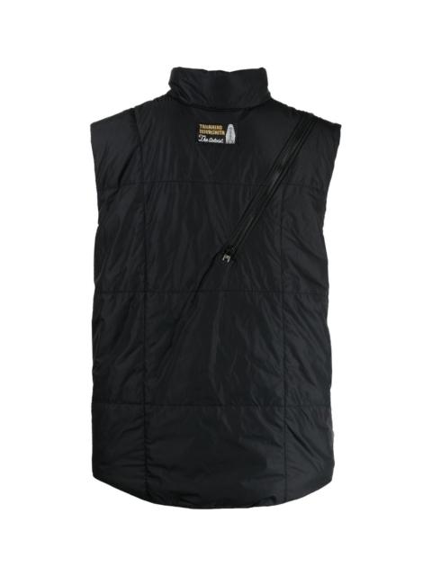 TAKAHIROMIYASHITA TheSoloist. ZIP-DETAIL PADDED GILET JACKET