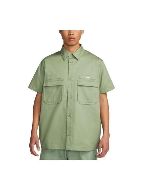 Nike Nike Life Woven Military Button-Down Shirt 'Green' DX3341-386
