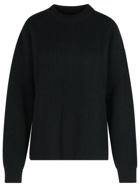 Jil Sander Jil Sander Black Wool Crew Neck Sweater Women