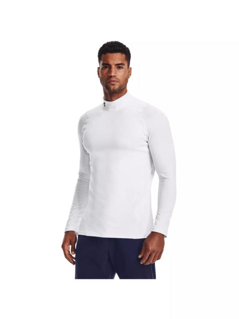Under Armour Men's ColdGear Armour Fitted Mock "White" Compression Shirt