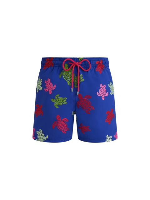 Vilebrequin Men Swim Shorts Embroidered Tortue Multicolore - Limited Edition
