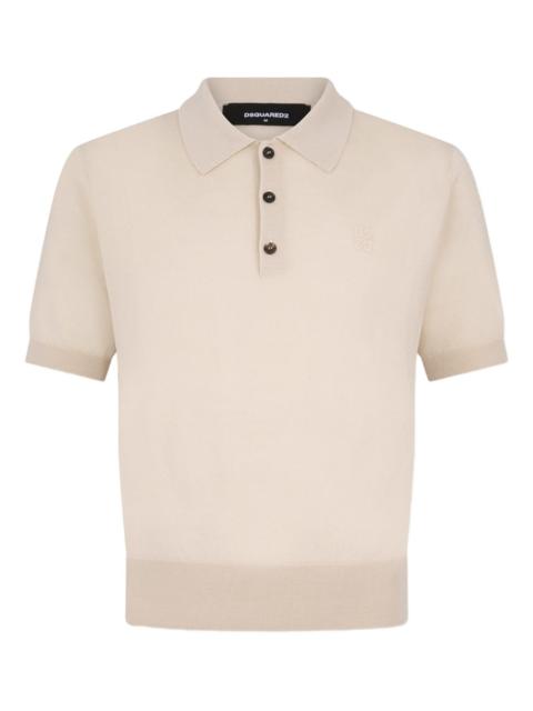 DSQUARED2 button-fastening knit polo shirt