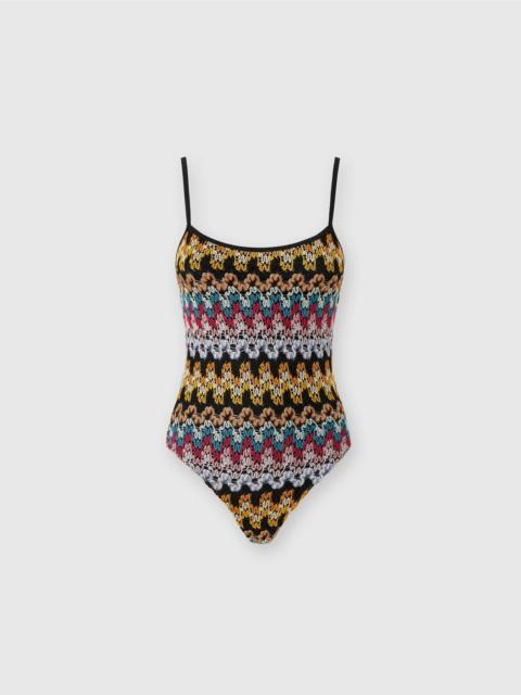 Missoni One-piece swimsuit in lamé viscose lace