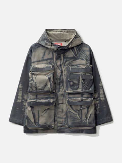 Diesel GARMENT PRINTED CARGO JACKET