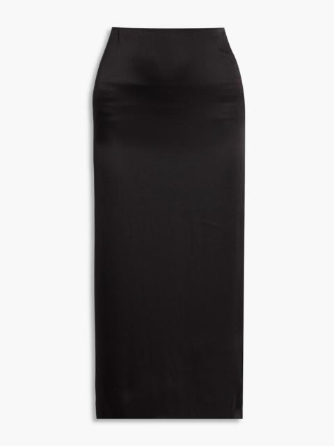Other Designers Bianca washed-silk midi skirt