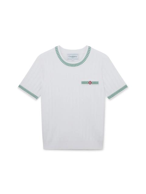 CASABLANCA Rib Effect Crew Top