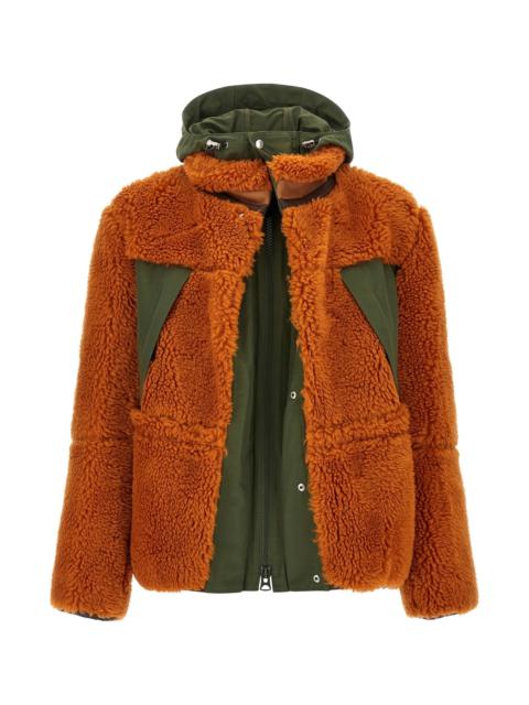 sacai Faux shearling parka