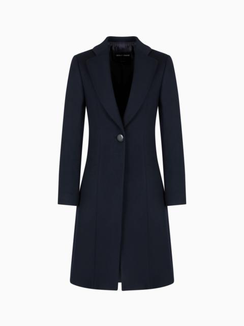 GIORGIO ARMANI Pure cashmere single-breasted coat