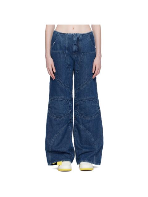 Off-White Navy Hammer Loop Jeans