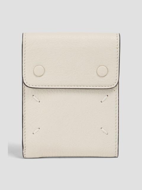 Maison Margiela Four Stitches pebbled-leather wallet
