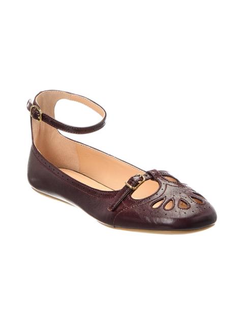 Chloé Chloé Misty Leather Ballerina Flat