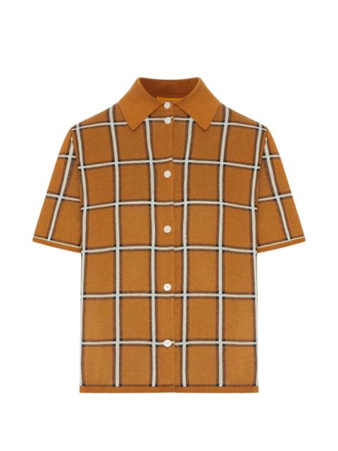 GUEST IN RESIDENCE Picnic Plaid Shirt in Suede Combo