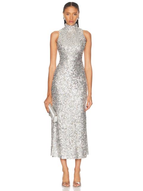 SIMONMILLER Sculpty Sleeveless Sequin Dress