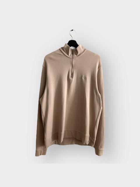Luxury - STEAL! 2000s Burberry Classic Logo Quarter Zip Up Sweatshirt