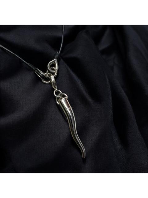 Dolce & Gabbana DOLCE & GABBANA SILVER HORN NECKLACE