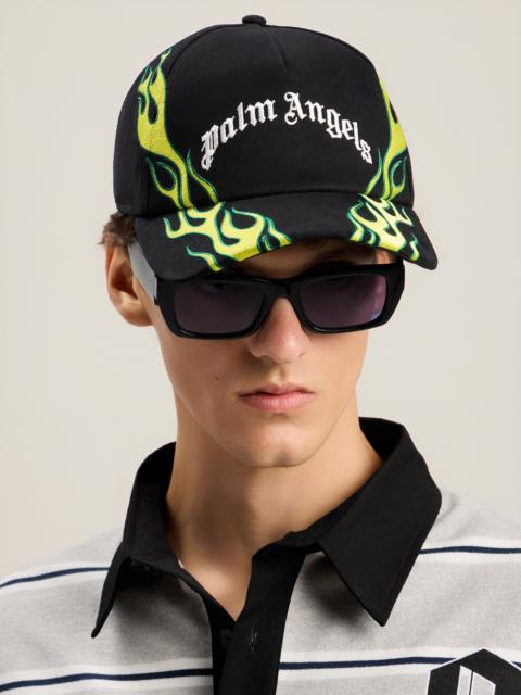 Palm Angels Flames Curved Logo Cap